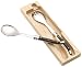 Sabatier Laguiole Wenge Wood 2-Piece Salad Set, Includes Wooden In-Drawer Tray