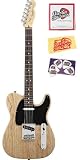 Fender American Standard Telecaster Bundle with Strings, Pick Card, and Polishing Cloth - Rosewood Fretboard, Natural Finish