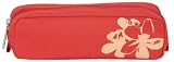 Modella Red Pencil Case Style Cosmetic Bag