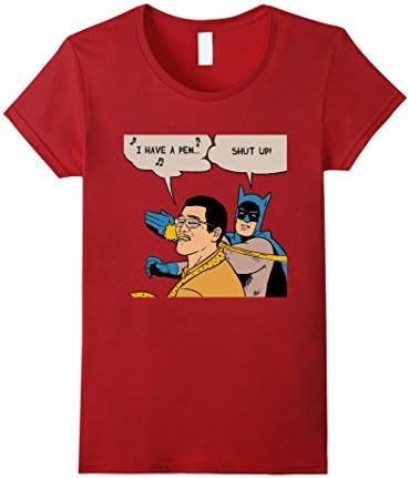 Women's I Hate PPAP Anti Pen Pineapple Apple Pen T-Shirt XL Cranberry