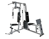 BRAND NEW SEMI-COMMERCIAL HEAVY DUTY STEEL FRAME VLK 2 STATION COMPLETE BODY BUILDING MULTIGYM + 150LBs WEIGHT STACK AND DEDICATED LEG STATION RRP £899.99. 2012 MODEL WITH MANUFACTURERS WARRANTY (ISO9001 QUALITY ASSURANCE CHECKED).