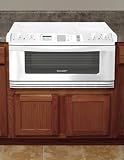 Sharp Insight Pro Series KB5121KW 30 Electric Cooktop and Microwave Drawer Combination with 1,000 Cooking Watts, Automatic Door Opening and Front Mounted Glass Touch Controls: White