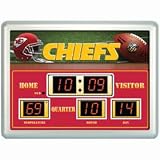 Kansas City Chiefs Clock - 14"x19" Scoreboard