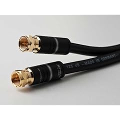 HDTV Digital SAT Kabel 2m / 125dB Class A+ 5-fach geschirmt Farbe schwarz