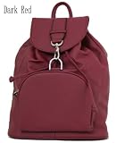 Multiuse backpack! Perfect for carrying all you need for school, work or an overnight bag. Exterior flap and a zip pocket for smaller items. The backpack is constructed from synthetic leather and holds your personal belongings, electronic devices, notebooks, and water bottle. Large size backpack. Large compartment. Outside zip pocket. A handle and adjustable shoulder straps.