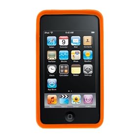 GTMax Orange Soft Rubber Silicone Skin Cover Case For Apple iPod touch 8GB 32GB 64GB 3rd 3G Generation NEWEST MODEL