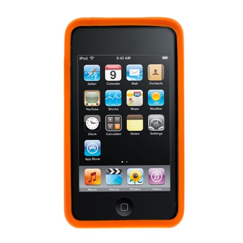 GTMax Orange Soft Rubber Silicone Skin Cover Case For Apple iPod touch 8GB 32GB 64GB 3rd 3G Generation NEWEST MODEL