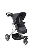 Baby Planet Max Traveler 3 Wheel Stroller In Black/Grey