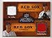 2008 Upper Deck Ballpark Collection Curt Schilling and Jon Papelbon Dual Game Used Jersey Baseball Card