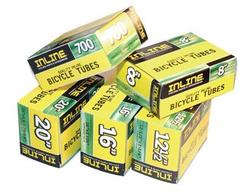 Inline Road Bike Tube Black 700c x 23/25C