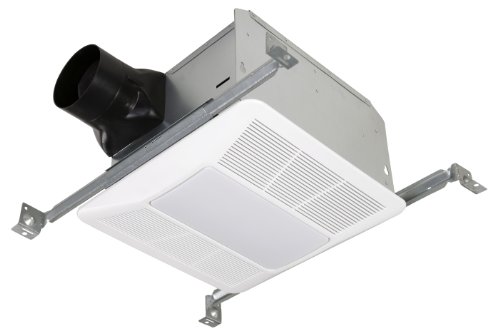 Sylvania E11006SL Eco Series 110 CFM Bathroom Vent, 0.6 Sones Energy Star with CFL and Nite light, White