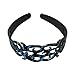 1.5 Inch Hard Headband Swirl Design with Teeth Hair Band