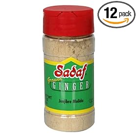 Sadaf Ground Ginger, 2-Ounce Jars, (Pack of 12)
