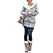 Amoin Women's Zip Up Plush Lining Warm Long Sleeve Hooded Coat Fashion Hoodie