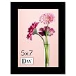 DAX Products - DAX - Solid Wood Photo/Picture Frame, Easel Back, 5 x 7, Black - Sold As 1 Each - Frame is sleek looking. - Frame has flat, contemporary profile. - 100% from well-managed forests. Sustainable Forest Management. - Frame has easel back for desktop display. - Made of quality black solid hardwood.