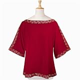 Geo Embroidered Crepe Tunic (Petite, Tall & Misses Sizes XS-3X)