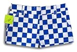 Loudmouth Golf Womens Mini Shorts: Derby Chex - Size 8