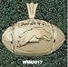 Western Michigan Univ Bronco Head Football Charm/Pendant -14K/10K, Stainless Steel or Gold Plated
