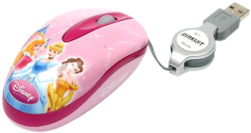 Disney MM212 Mini Maus USB 2,0 1000 DPI ausziehbares Kabel Disney Princess Preisvergleich