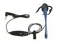 PLANTRONICS M-135BLUE Over-the-Ear Hands-Free Headsets with Noise Canceling Boom Mic w