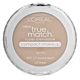 L'Oreal Paris True Match Super-Blendable Compact Makeup, SPF 17, Natural Buff, 0.30 Ounce