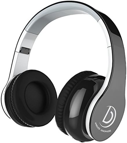 Bluetooth Wireless Headphones With Mic ,Vostronics Foldable Stereo Audio Headset Over Ear , Light Weight Hi-fi For Music Calling Gaming WeChat - Black