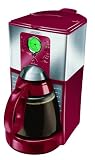 Mr. Coffee 12-Cup Programmable Coffeemaker, Red