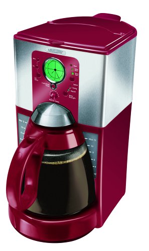 Mr. Coffee 12-Cup Programmable Coffeemaker, Red