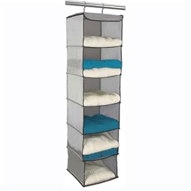 <b>6 Shelf Closet Organizer - Silver Mesh by Whitney Design</b>
