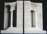 Matched Pair of Hand-made Bookends By Timothy Richards Depicting Ionic Architectural Details