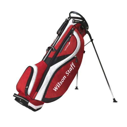 Wilson Staff Golf Carry Bags W/S FEATHER CARRY, white black red Preisvergleich