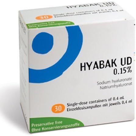 Hyabak Unidose 30 single dose vials of 0.4ml *NEW* by Thea