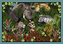 Wild About Books Rug - 10.75 Foot x 13.15 Foot Rectangle