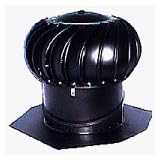Lomanco 14"Blk Alu Turbine Vent Bib14-Blk Roof Turbines
