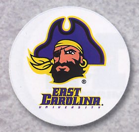 AutoCoaster ~ East Carolina Pirates ~ Tile Drink Coaster for car cupholder ~ ...