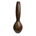 Ceramic Vase With Swirl Pattern - Brown / Tan