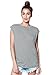 A+D® Womens Loose Fit Stripe Scoop Neck Top with Split Back
