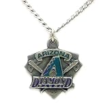 Arizona Diamondbacks Chain Necklace & Enameled Pewter Pendant