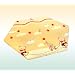 Kidsmax Laufgittermatratze f�r 6-Eck Laufgitter in creme D4