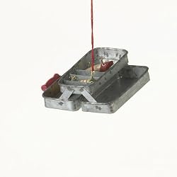 Midwest CBK Metal Tackle Box Fishing Christmas Ornament