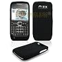 Solid Black Silicone Skin Cover Case Cell Phone Protector for Nokia E71