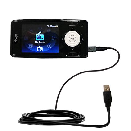 Classic Straight USB Cable for the iRiver X20 2GB 4GB 8GB with Power Hot Sync and Charge capabilities - uses Gomadic TipExchange Technology