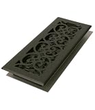 4 x 10 Steel Floor Register - Cast Iron