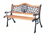Classic Style Garden Bench. Made from oak and iron!