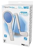 Nintendo Wii – Sports Pack 1 [Tennis-und Golfschläger-Aufsatz, Aufnahme für Wii-Fernbedienung] (BigBen)
