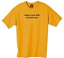 "slightly used DNA available here " 100% Cotton Unisex Tee with funny Age Happens joke text