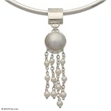 Pearl choker, 'Snowfall'