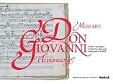Don Giovanni, Mozart : Le manuscrit, un tr�sor de la BNF