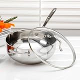 Emerilware Stainless 4-Quart Chef's Pan with Lid