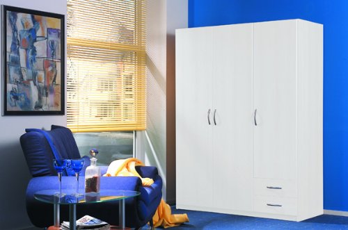Kleiderschrank Schrank 56RU40 weiß